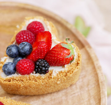 Szívecskés vaníliás sajttorta