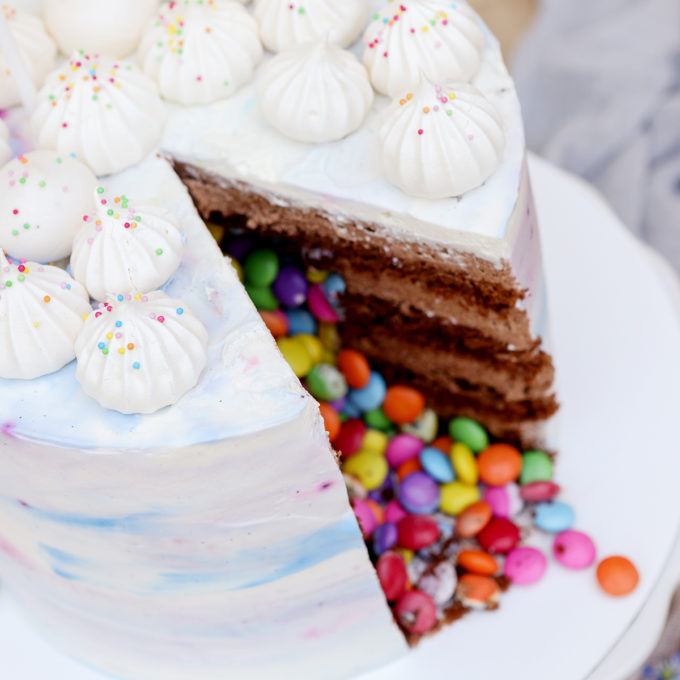 Csokis smarties torta