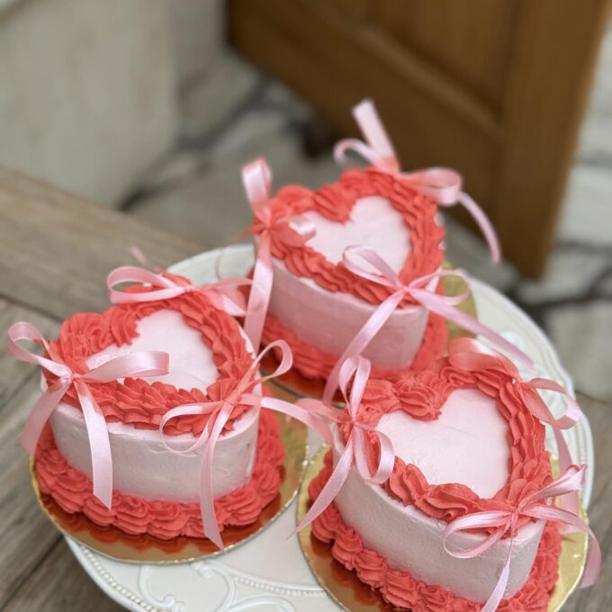 Bálint napi minitorta